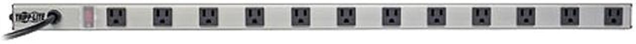 TRIPP LITE PS3612RA 12 Outlets Power Strip 120V AC Input Voltage 15 ft. Cord Length