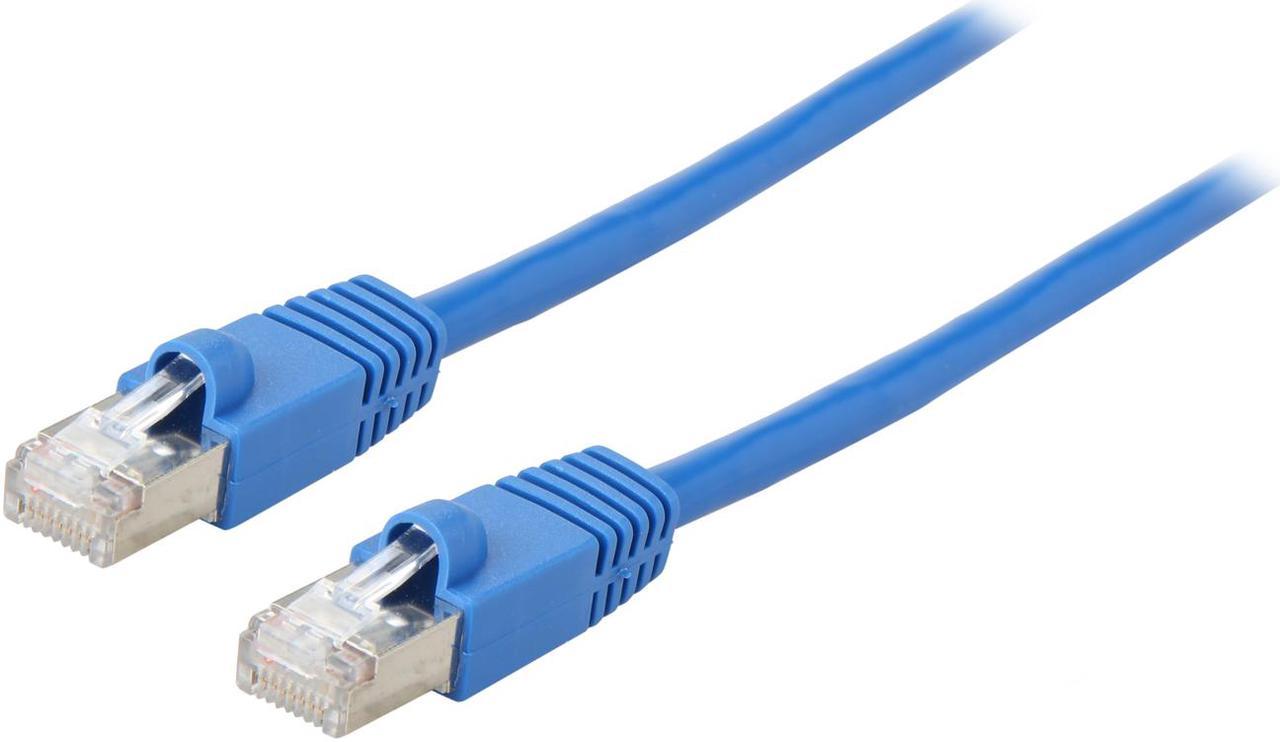 TRIPP LITE N262-003-BL 3 ft. Cat 6A Blue Shielded Augmented Cat6 (Cat6a) Shielded (STP) Snagless 10G Certified Patch Cable, (RJ45 M/M)