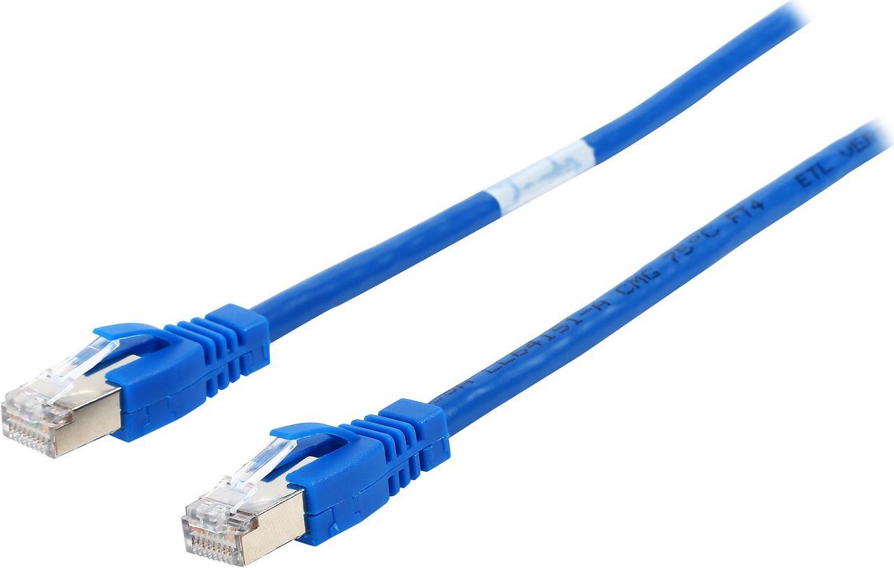 Main image of TRIPP LITE N262-010-BL 10 ft. Cat 6A Blue Shielded Augmented Cat6 (Cat6a) Shielded (STP) Snagless 10G Certified Patch Cable, (RJ45 M/M)