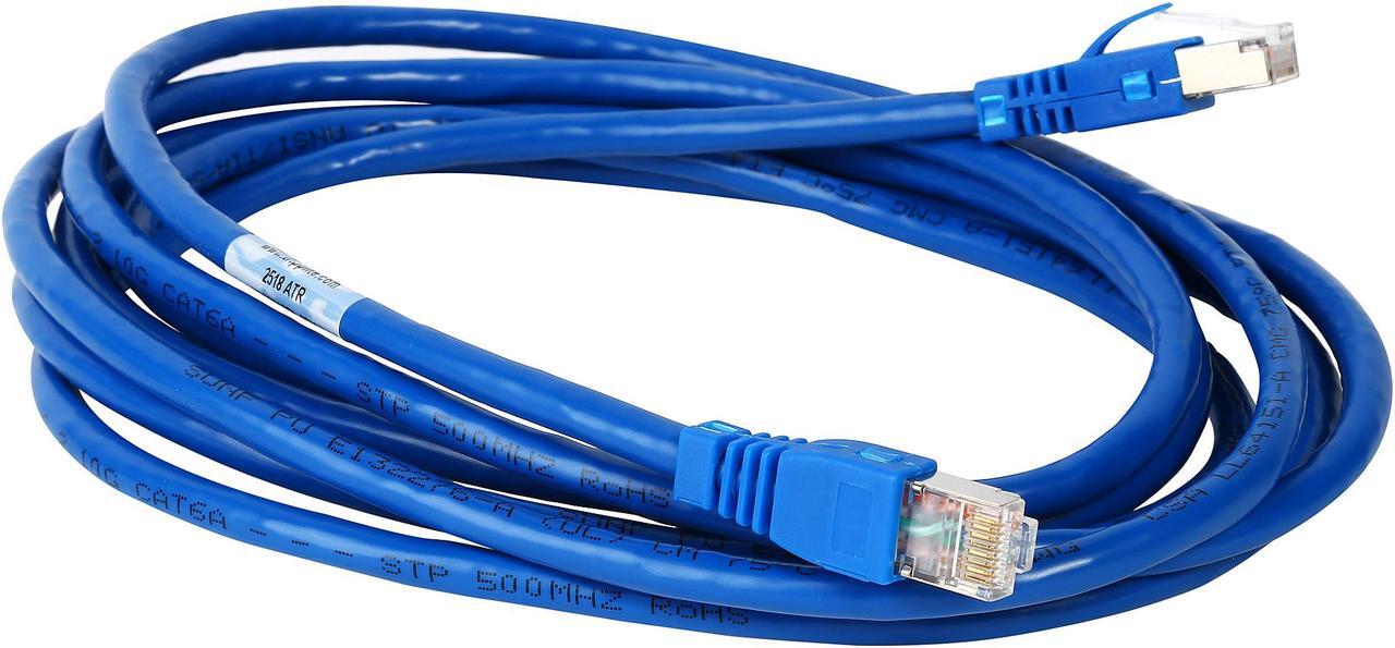 Alt view image 2 of 3 - TRIPP LITE N262-010-BL 10 ft. Cat 6A Blue Shielded Augmented Cat6 (Cat6a) Shielded (STP) Snagless 10G Certified Patch Cable, (RJ45 M/M)