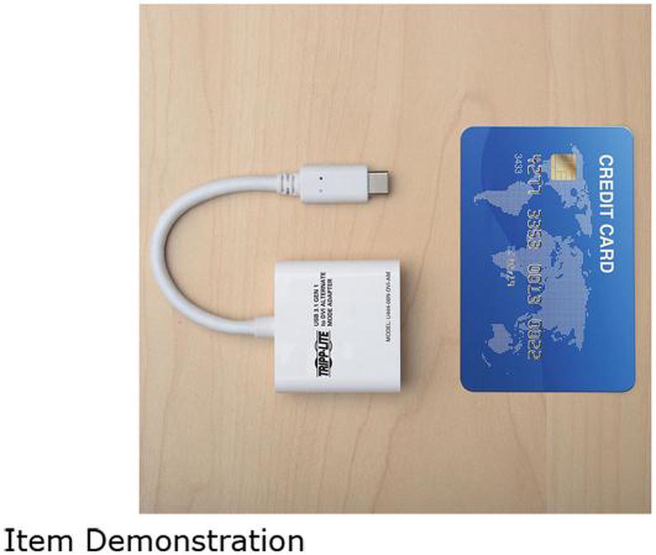 Alt view image 4 of 5 - Tripp Lite USB C to DVI Video Adapter Converter 1080p USB Type C to DVI 6in (U444-06N-DVI-AM)