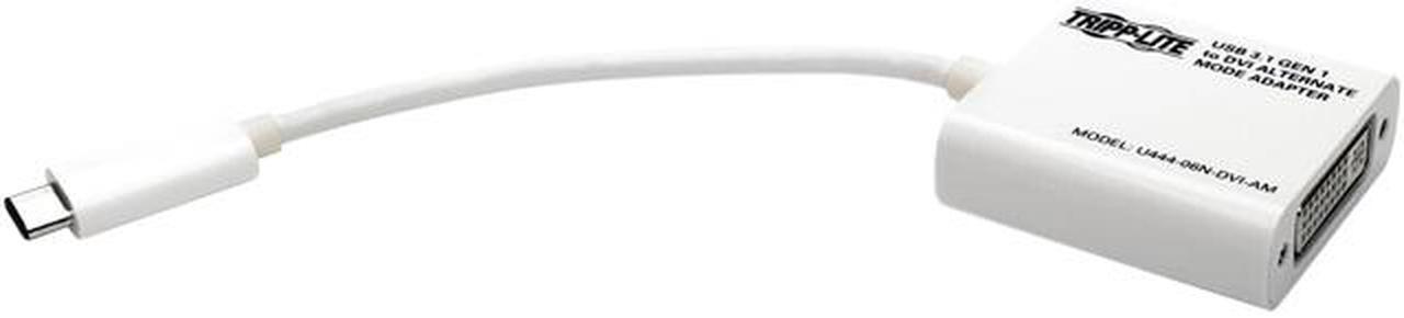 Main image of Tripp Lite USB C to DVI Video Adapter Converter 1080p USB Type C to DVI 6in (U444-06N-DVI-AM)
