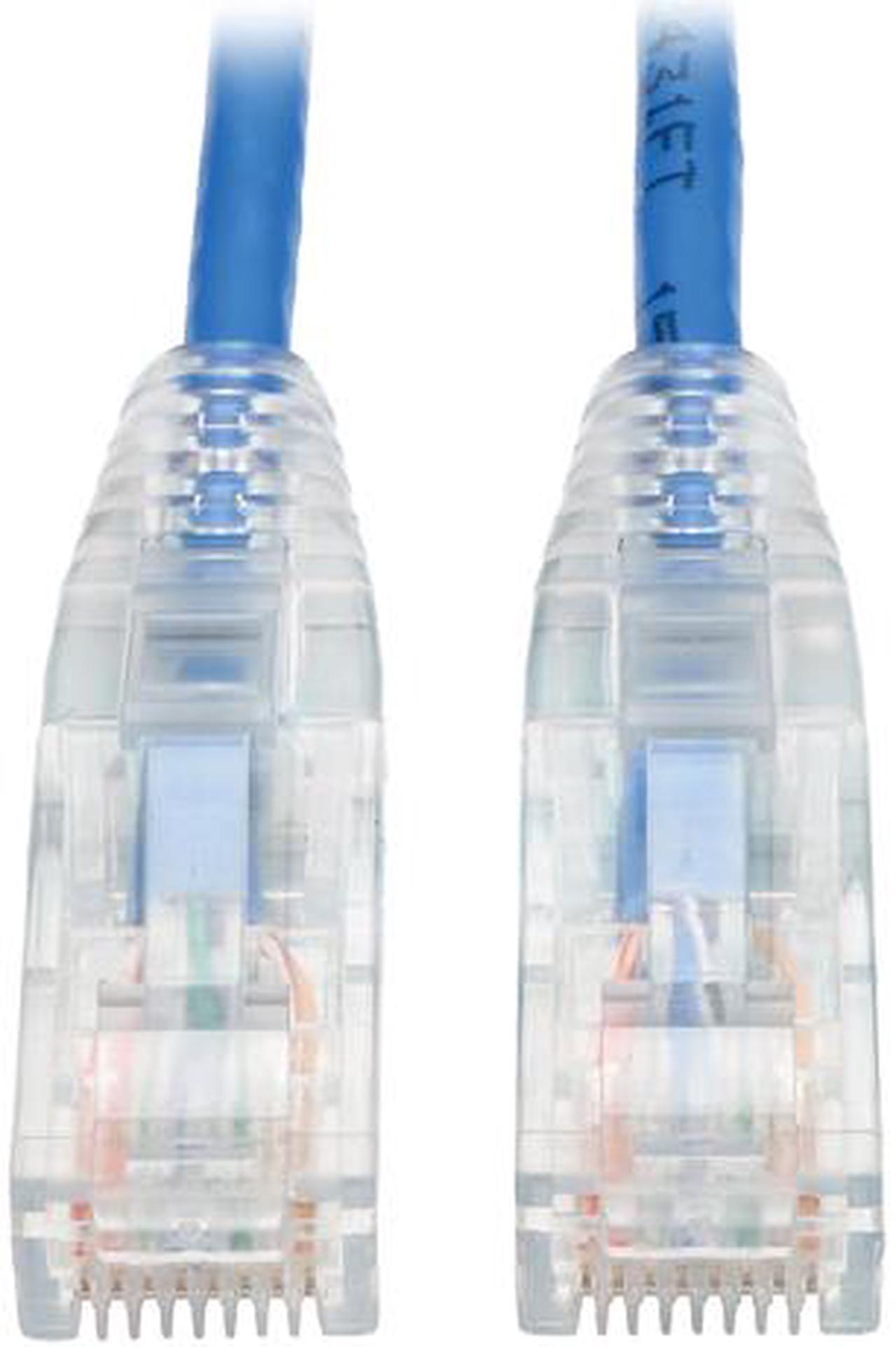 TRIPP LITE N201-S06-BL 6 ft. Cat 6 Blue Cat6 Gigabit Snagless Molded Slim UTP Patch Cable RJ45 M/M BL 6'