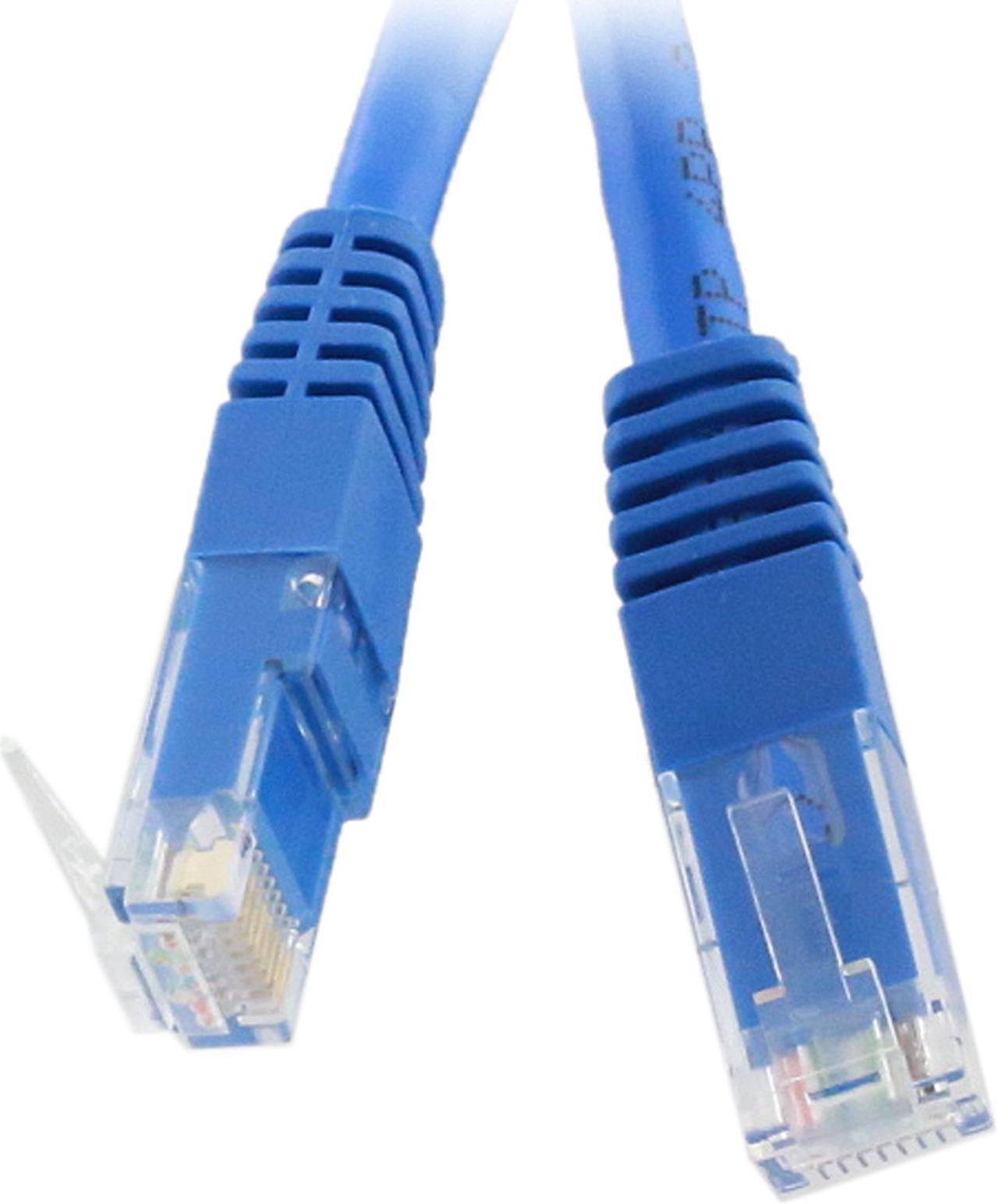 Tripp Lite Cat6 Gigabit Molded Patch Cable, 15 ft. RJ45 (M/M), 550MHz 24 AWG Blue 15' (N200-015-BL)