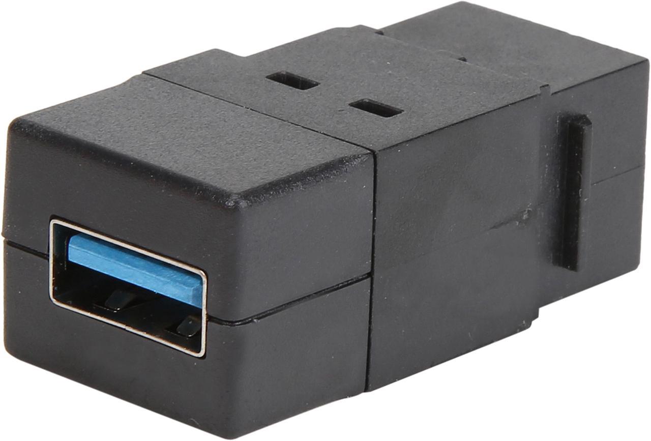 Tripp Lite USB 3.0 Keystone Panel Mount Coupler (F/F) All in One Black (U325-000-KP-BK)