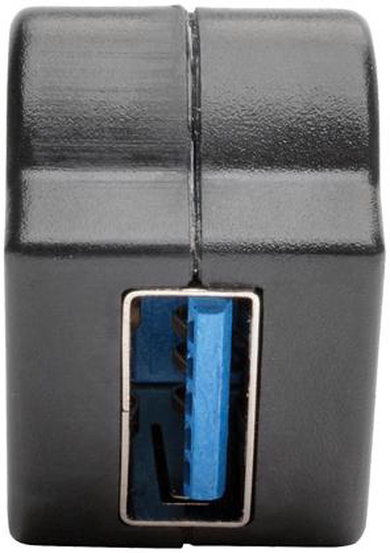 Alt view image 5 of 6 - Tripp Lite USB 3.0 Keystone Panel Mount Coupler Angled F/F All in One Black (U325-000-KPA-BK)