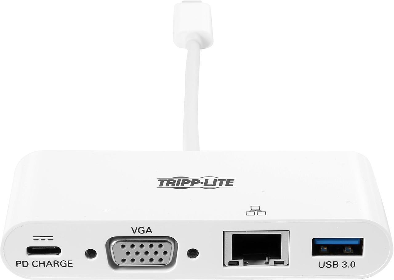 Alt view image 3 of 5 - Tripp Lite USB C to VGA Multiport Adapter Converter Hub USB Type C to VGA (U444-06N-VGU-C)