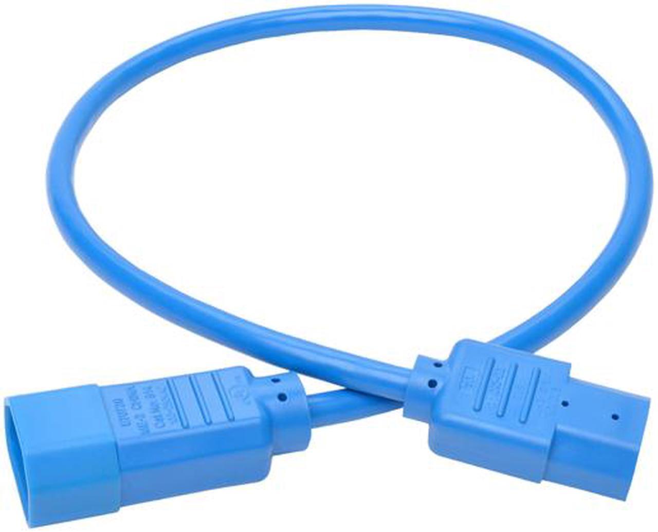 Alt view image 5 of 5 - Tripp Lite Model P004-002-ABL 2 ft. Standard Computer Power Extension Cord, 10A, 18 AWG (IEC-320-C14 to IEC-320-C13) Male to Female