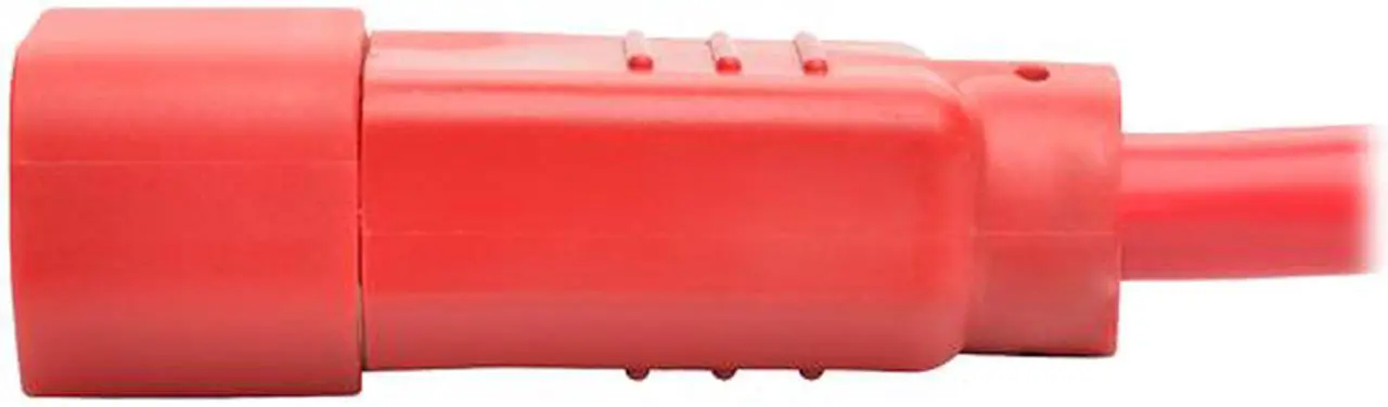 Alt view image 4 of 6 - Tripp Lite Heavy-Duty Computer Power Cord, 15A, 14 AWG (IEC-320-C14 to IEC-320-C15), Red, 2 ft. (P018-002-ARD)