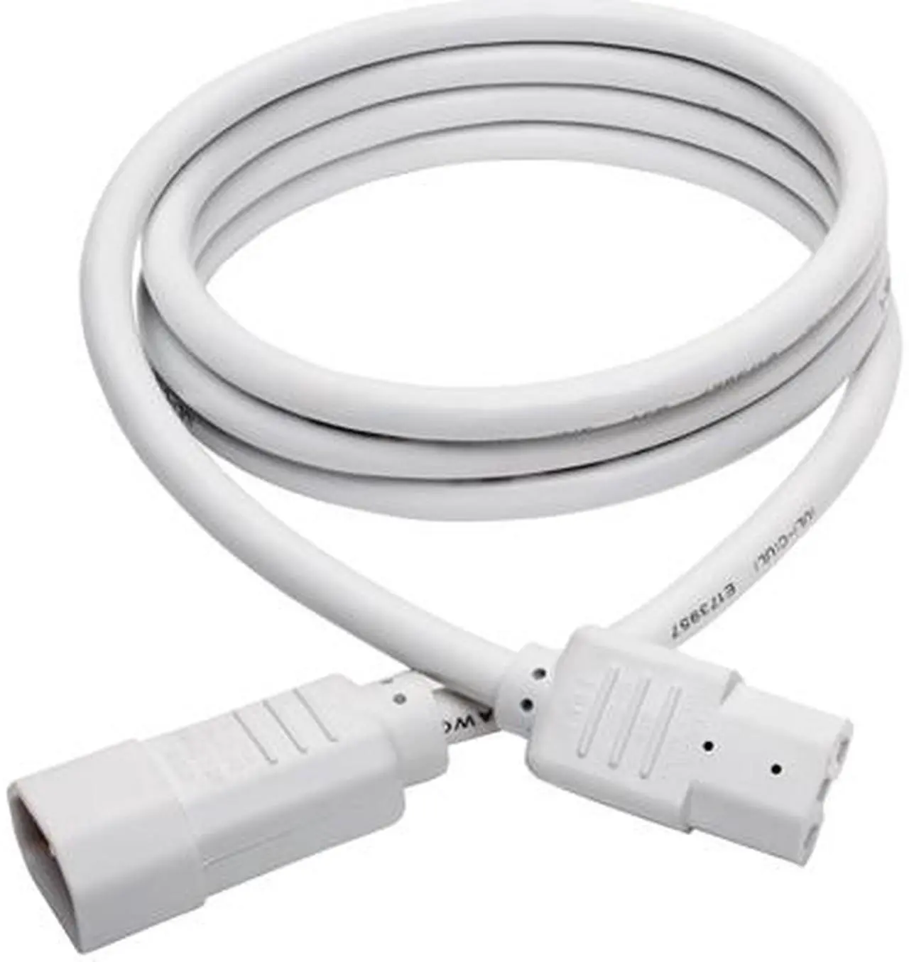 Alt view image 5 of 5 - Tripp Lite Heavy-Duty Computer Power Cord, 15A, 14 AWG (IEC-320-C14 to IEC-320-C15), White, 6 ft. (P018-006-AWH)
