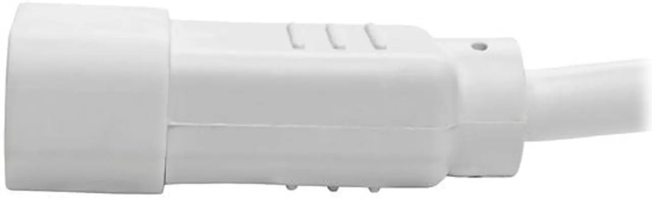 Alt view image 4 of 5 - Tripp Lite Heavy-Duty Computer Power Cord, 15A, 14 AWG (IEC-320-C14 to IEC-320-C15), White, 6 ft. (P018-006-AWH)