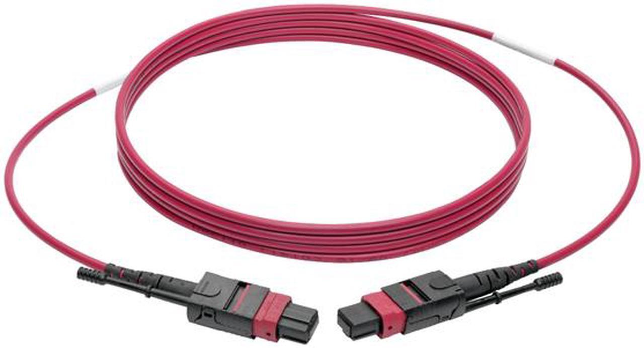 Alt view image 5 of 6 - Tripp Lite MTP/MPO Multimode Patch Cable, 12 Fiber, 40 GbE, 40GBASE-SR4, OM4 Plenum-Rated (F/F), Push/Pull Tab, Magenta, 2 m (6.6 ft.) (N845-02M-12-MG)