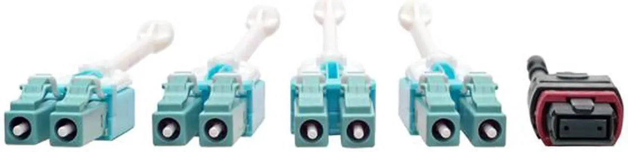 Alt view image 4 of 8 - Tripp Lite MTP/MPO to 8xLC Fan-Out Patch Cable, 40 GbE, 40GBASE-SR4, OM4 Plenum-Rated, Push/Pull Tab, Magenta, 3 m (9.8 ft.) (N845-03M-8L-MG)