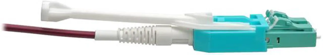 Alt view image 6 of 8 - Tripp Lite MTP/MPO to 8xLC Fan-Out Patch Cable, 40 GbE, 40GBASE-SR4, OM4 Plenum-Rated, Push/Pull Tab, Magenta, 3 m (9.8 ft.) (N845-03M-8L-MG)