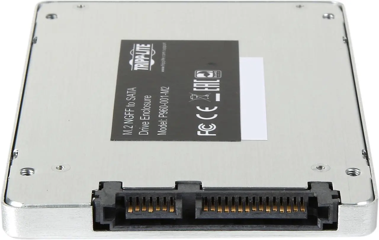 Alt view image 4 of 6 - Tripp Lite M.2 NGFF SATA SSD to 2.5in SATA Enclosed Adapter Converter Dock