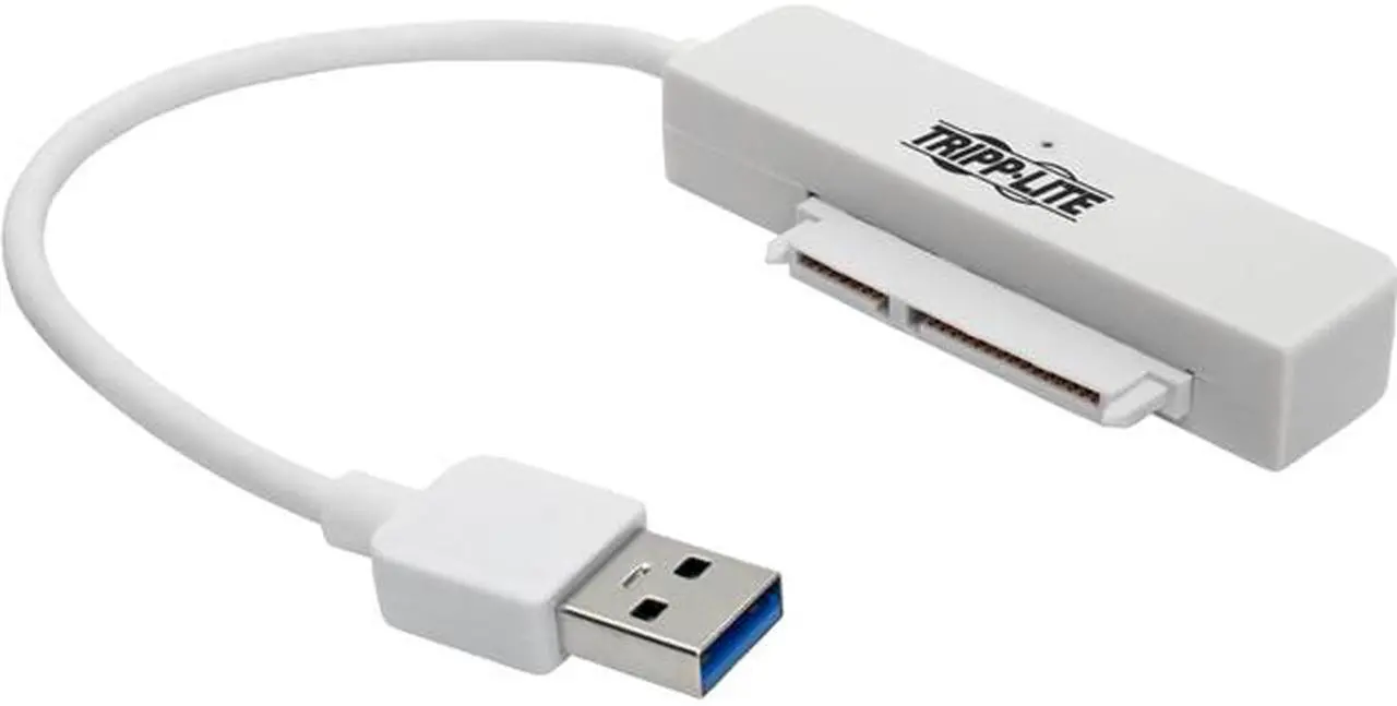 Main image of Tripp Lite USB 3.0 SuperSpeed to SATA III Adapter Cable with UASP, 2.5 in. SATA Hard Drives, White (U338-06N-SATA-W)