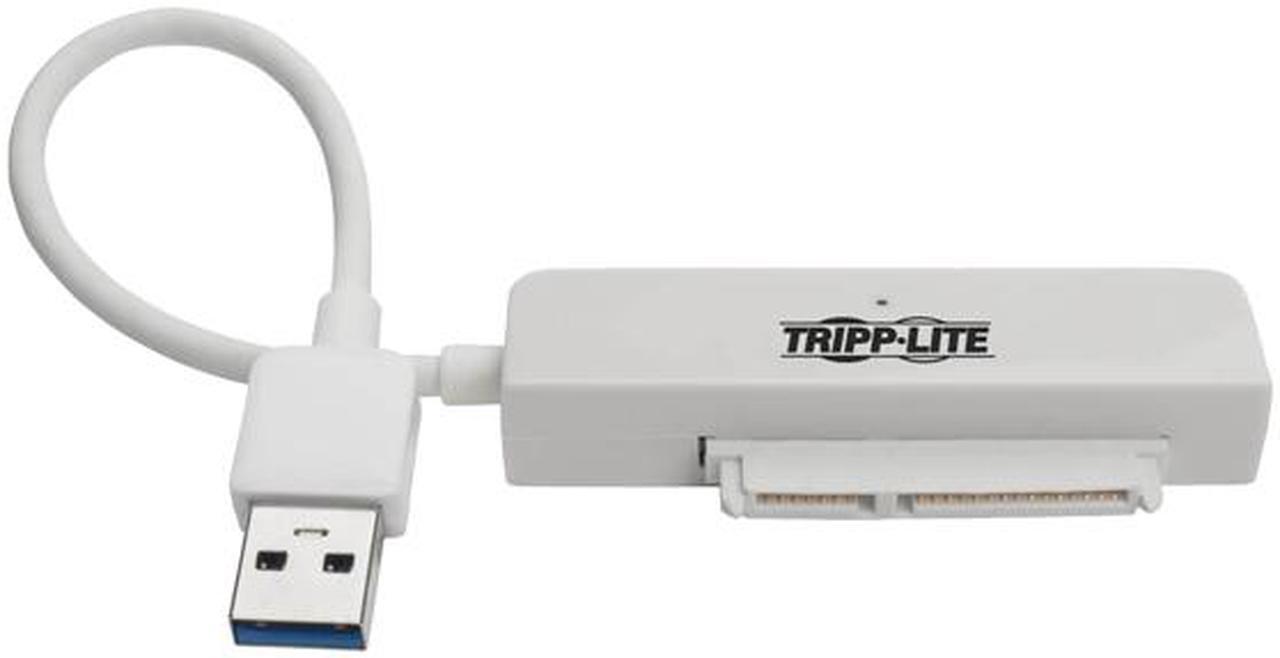 Alt view image 2 of 6 - Tripp Lite USB 3.0 SuperSpeed to SATA III Adapter Cable with UASP, 2.5 in. SATA Hard Drives, White (U338-06N-SATA-W)