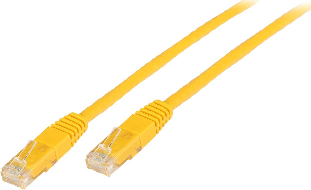 Tripp Lite 15ft Cat6 Gigabit Molded Patch Cable RJ45 MM 550MHz 24AWG Yellow