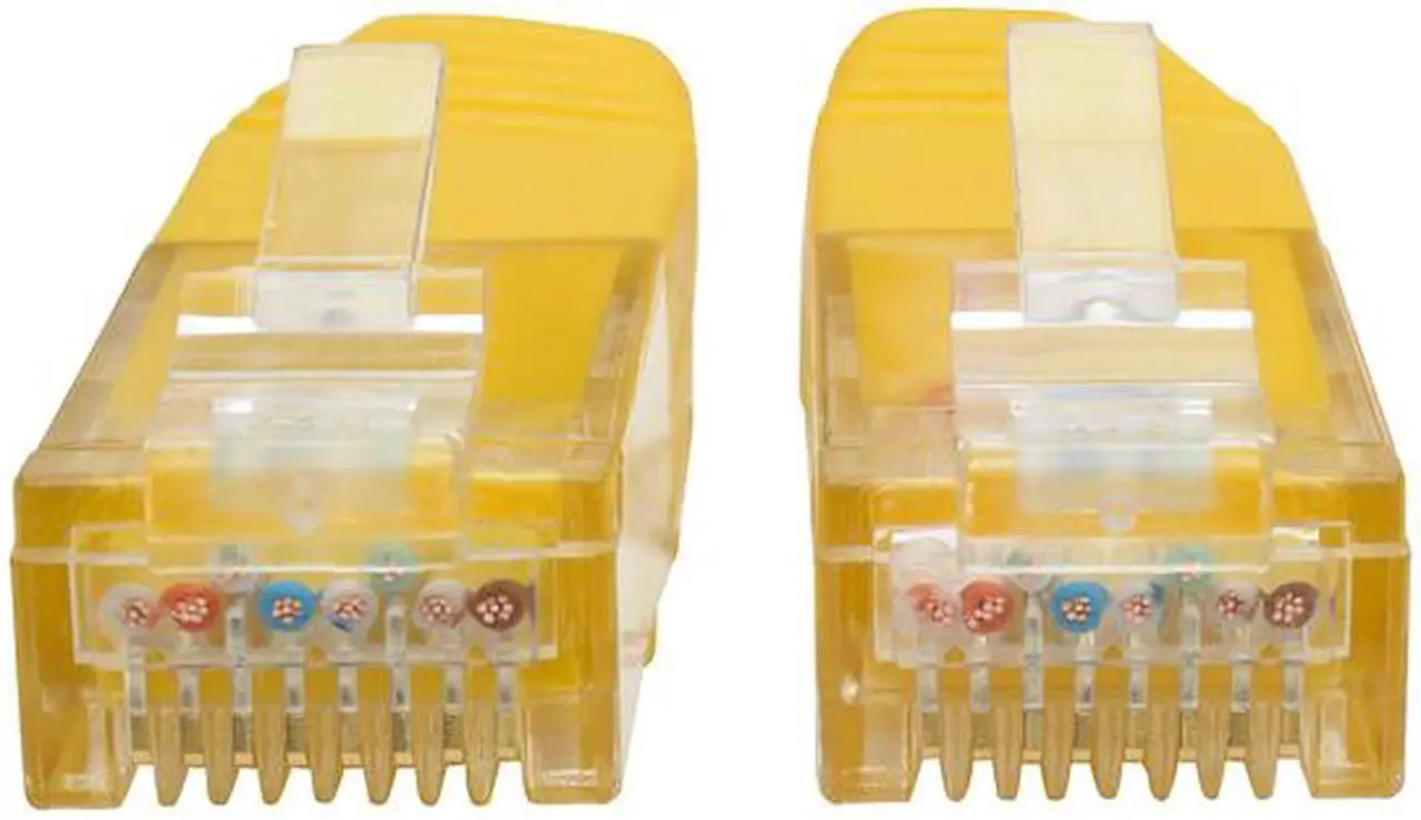 Alt view image 2 of 5 - Tripp Lite 25ft Cat6 Gigabit Molded Patch Cable RJ45 MM 550MHz 24AWG Yellow