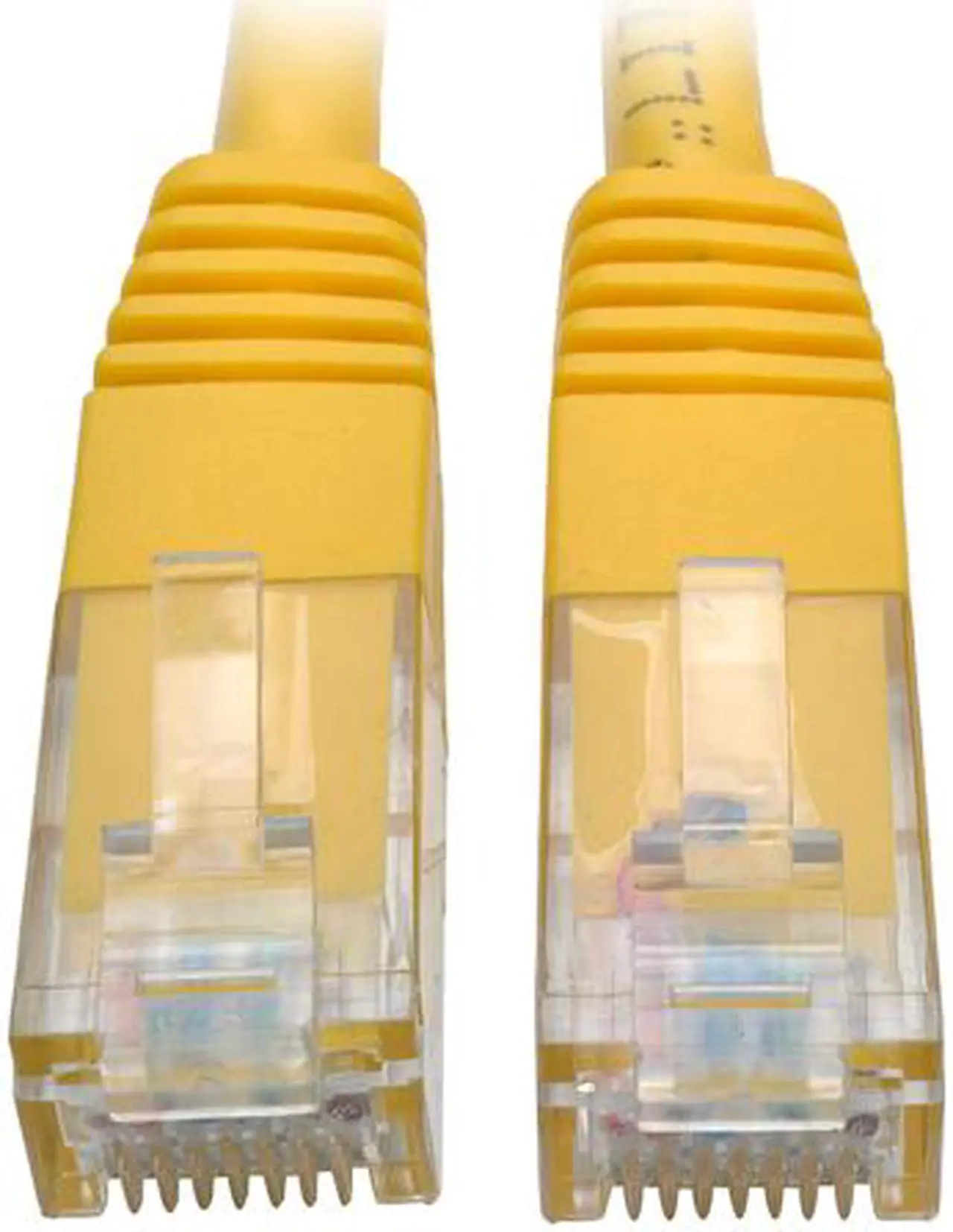 Main image of Tripp Lite 25ft Cat6 Gigabit Molded Patch Cable RJ45 MM 550MHz 24AWG Yellow