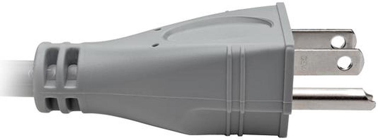 Alt view image 4 of 7 - Tripp Lite 2ft Hospital Medical Power Extension Cord 5-15P 5-15R 13A Gray