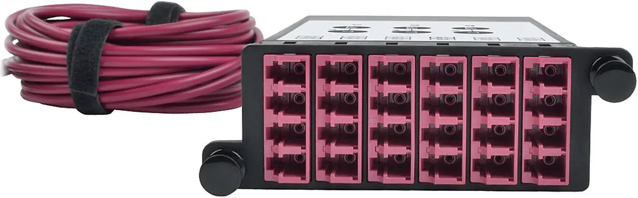 Alt view image 3 of 5 - Tripp Lite OM4 40 GB to 10 GB Fiber Optic Cassette x3 MTP/MPO to x12 LC Dup (N482-3M8L12-B)