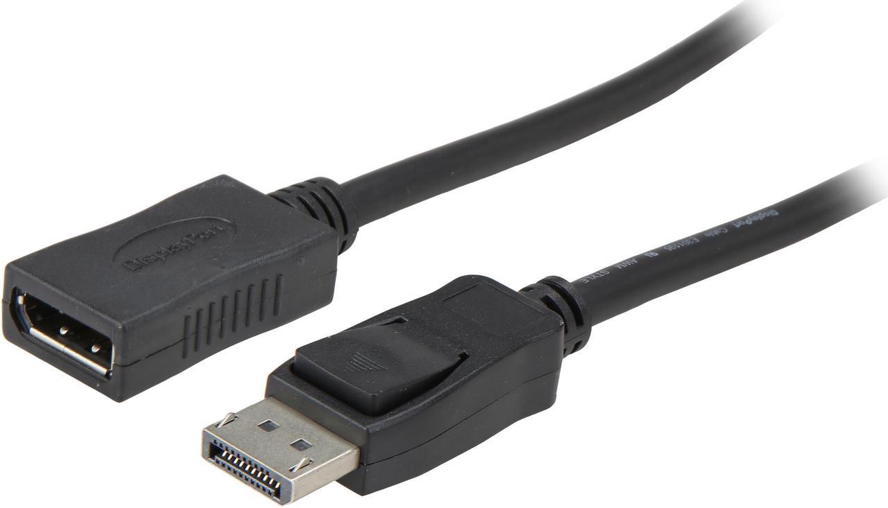 Tripp Lite P579-010 10 ft. Black DisplayPort Extension Cable with Latch, 4K x 2K (3840 x 2160) @ 60 Hz, HDCP 2.2 (M/F) Male to Female