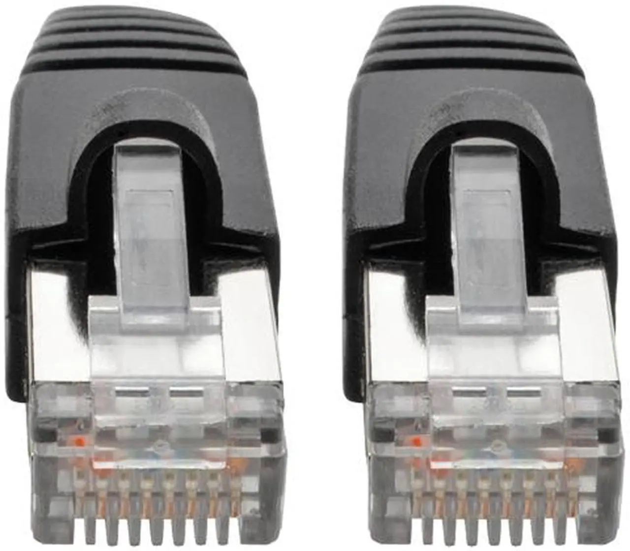 Alt view image 2 of 5 - Tripp Lite Cat6a Snagless Shielded STP Patch Cable 10G, PoE, Black M/M 7 ft. (N262-007-BK)