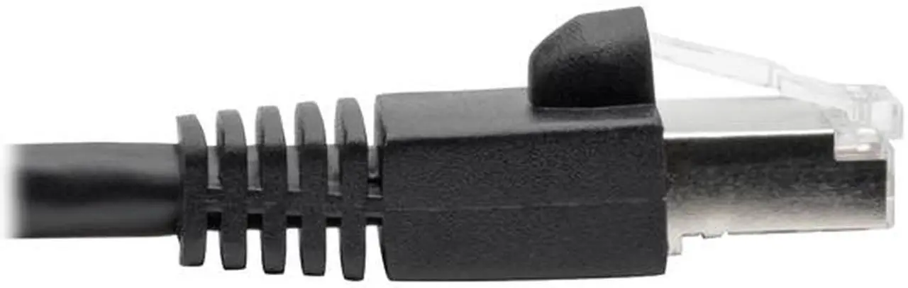 Alt view image 3 of 5 - Tripp Lite Cat6a Snagless Shielded STP Patch Cable 10G, PoE, Black M/M 7 ft. (N262-007-BK)