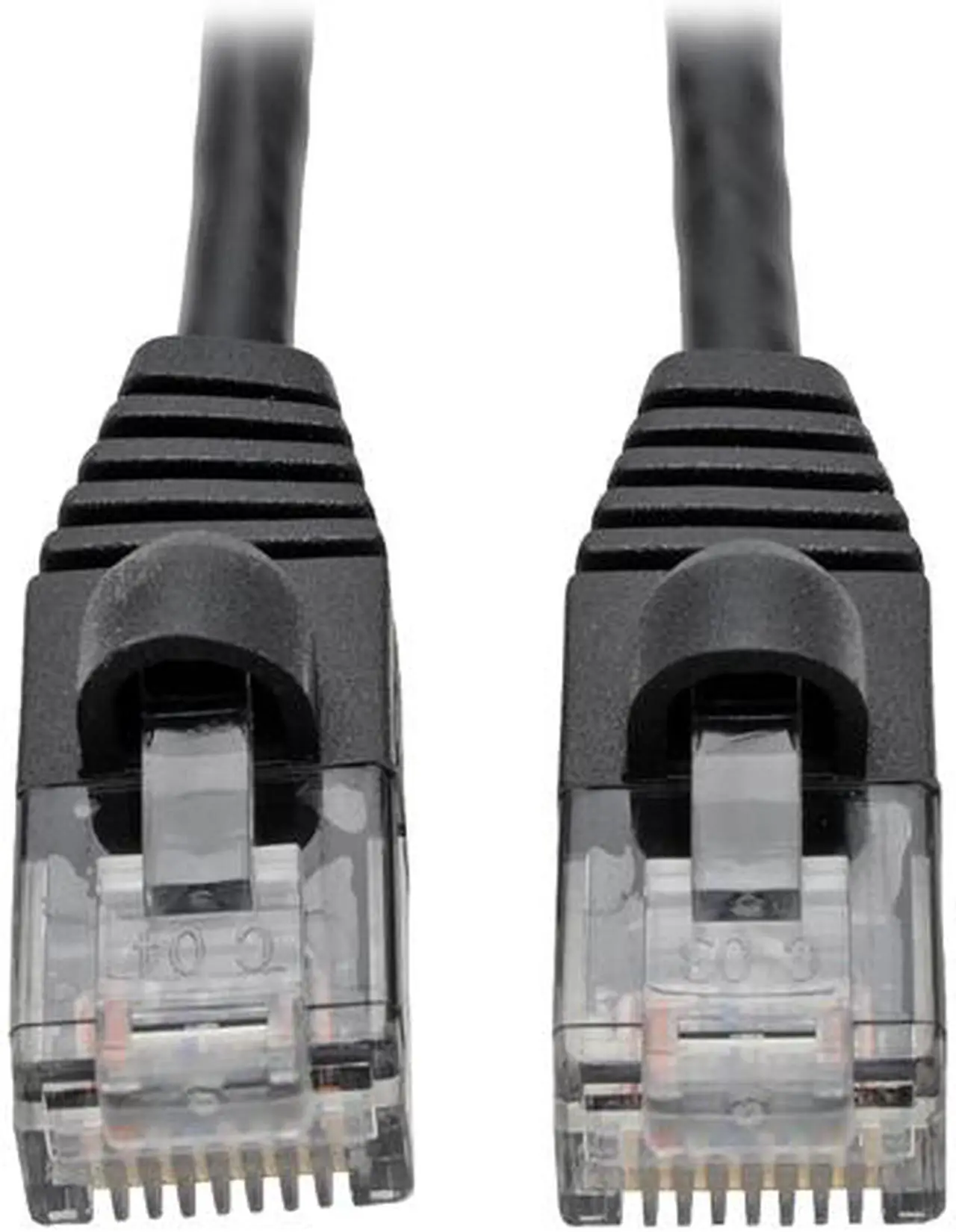Main image of Tripp Lite Cat6a Gigabit Snagless Molded Slim UTP Patch Cable M/M Black 3 ft. (N261-S03-BK)