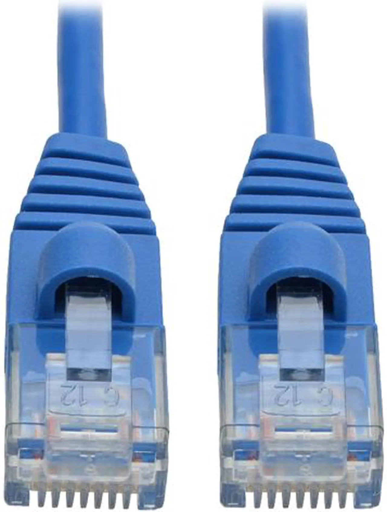 Main image of Tripp Lite Cat6a Gigabit Snagless Molded Slim UTP Patch Cable M/M Blue 3 ft. (N261-S03-BL)
