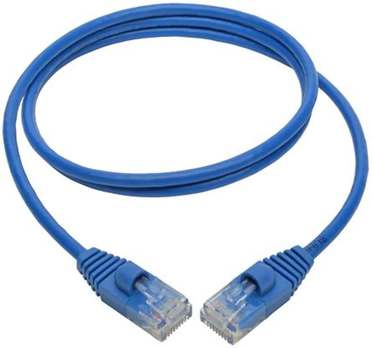 Alt view image 5 of 5 - Tripp Lite Cat6a Gigabit Snagless Molded Slim UTP Patch Cable M/M Blue 3 ft. (N261-S03-BL)