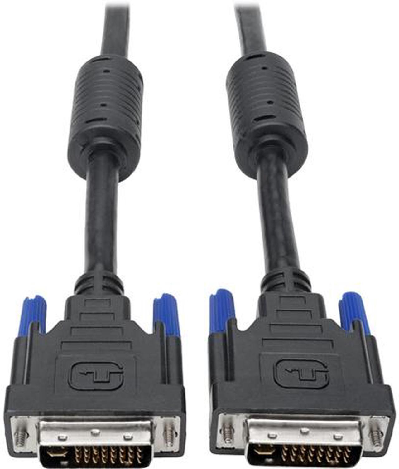 Tripp Lite DVI-I Dual Link Digital Analog Monitor Cable M/M 1080p 10ft 10' (P560-010-DLI)