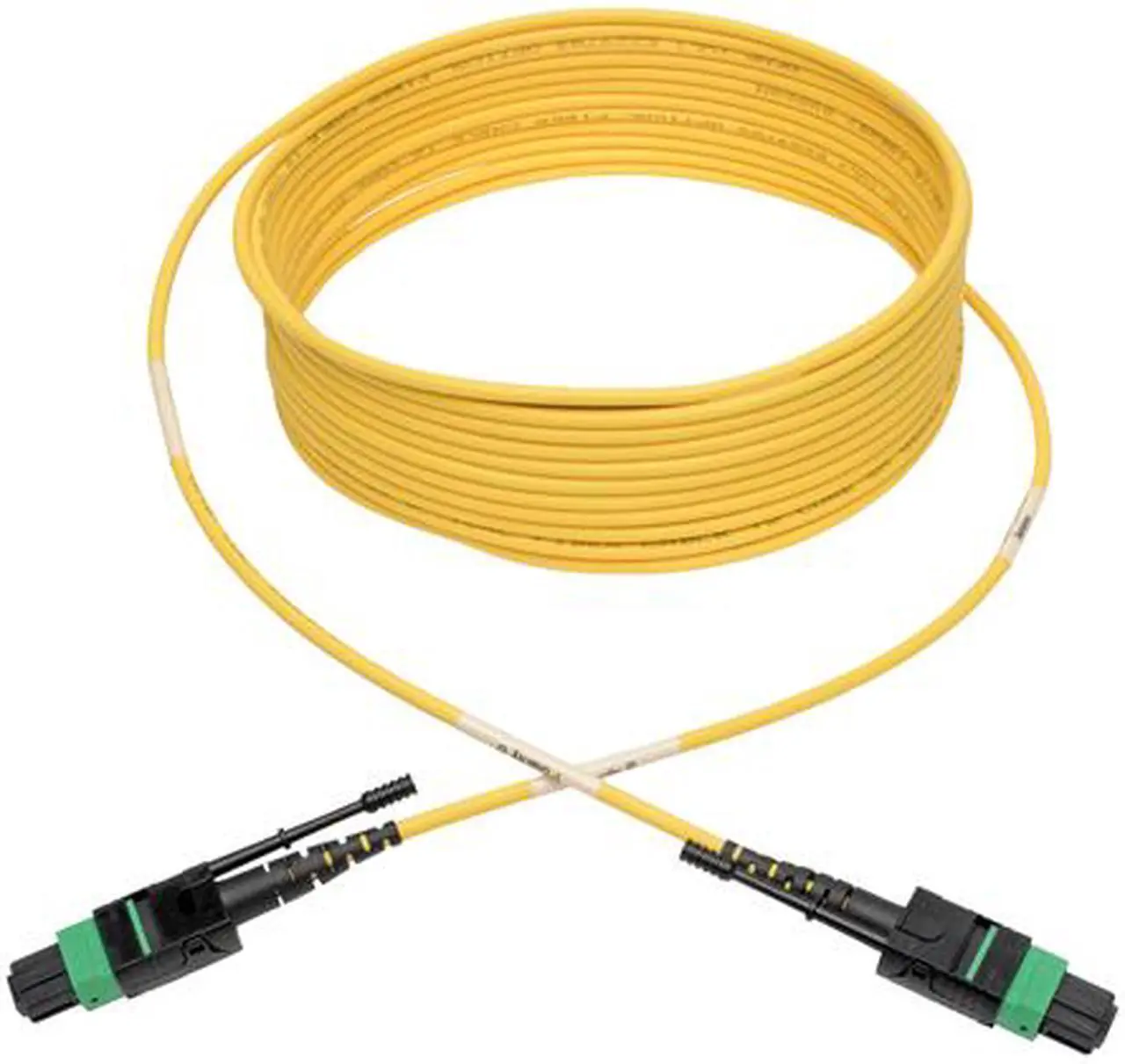 Alt view image 5 of 6 - Tripp Lite MTP/MPO (APC) SMF Fiber Patch Cable 12 Fiber QSFP+ 40/100Gbe 7M (N390-07M-12-AP)