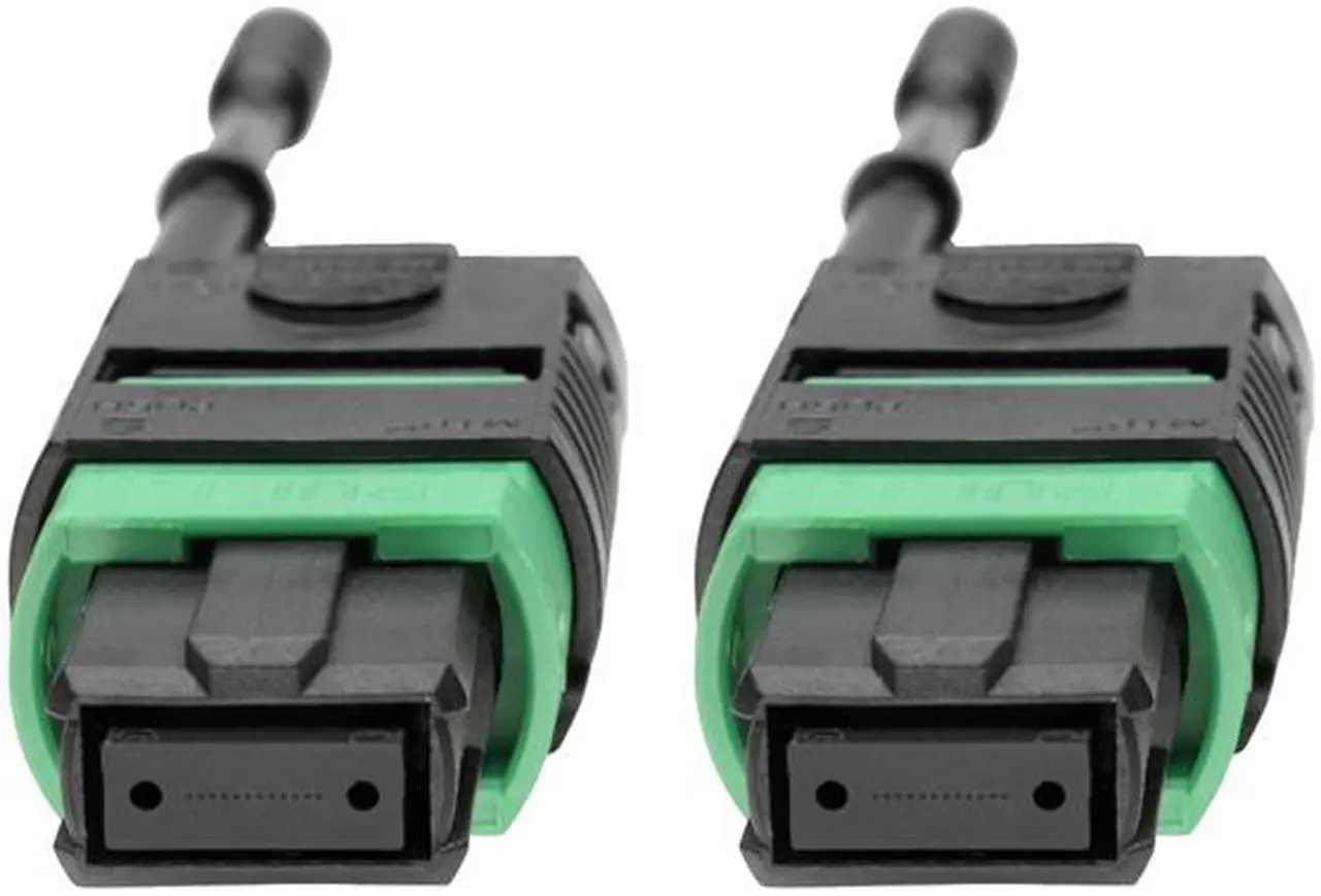 Alt view image 2 of 6 - Tripp Lite MTP/MPO (APC) SMF Fiber Patch Cable 12 Fiber QSFP+ 40/100Gbe 7M (N390-07M-12-AP)