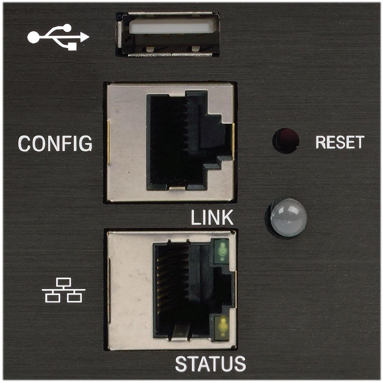 Alt view image 4 of 7 - Tripp Lite 1.9 kW Single-Phase Switched PDU, LX Platform, Outlet Monitoring, 120V Outlets (24 x NEMA 5-15/20R), L5-20P Plug, 0U, TAA (PDUMVR20NETLX)