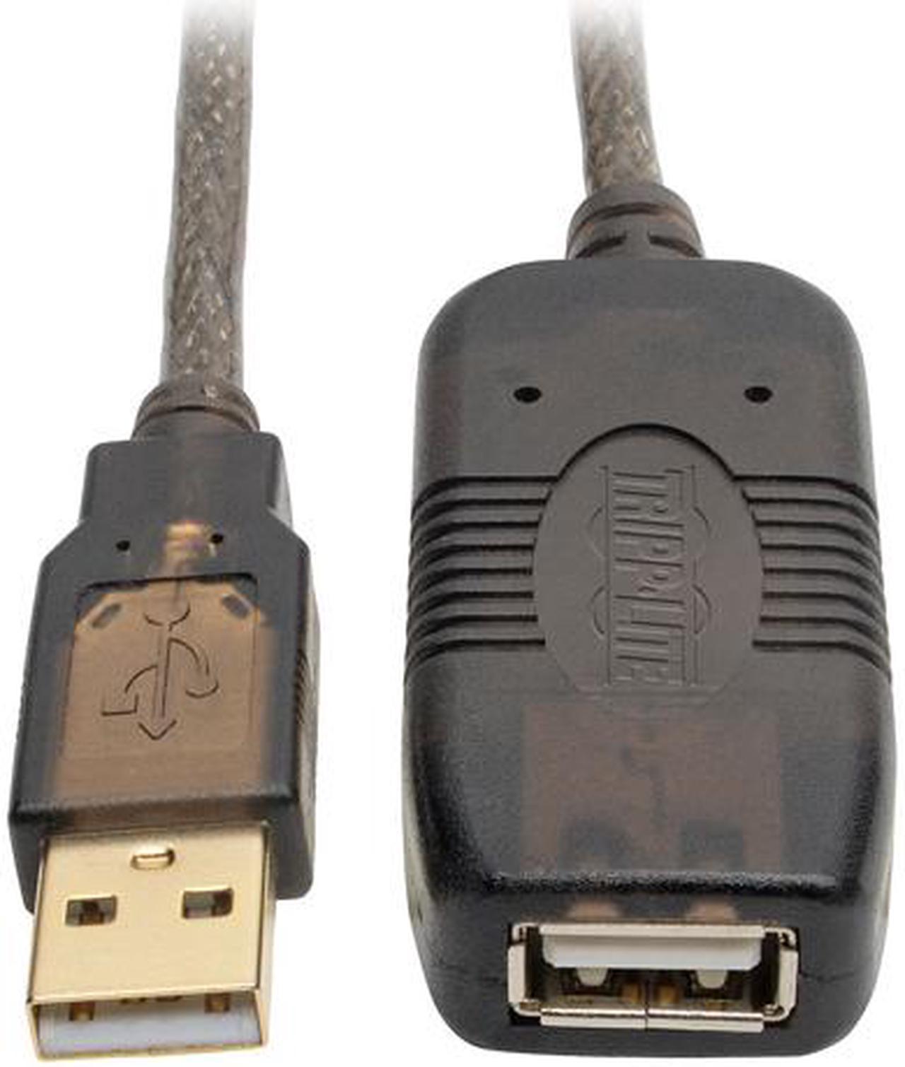 Tripp Lite Active USB 2.0 Extension Cable USB-A M/F 25ft 25' 7.6M (U026-025)