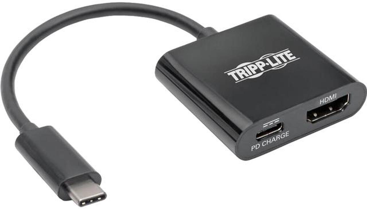 Main image of Tripp Lite USB C to HDMI Adapter Converter w/ PD Charging 4K USB Type C (U444-06N-H4B-C)