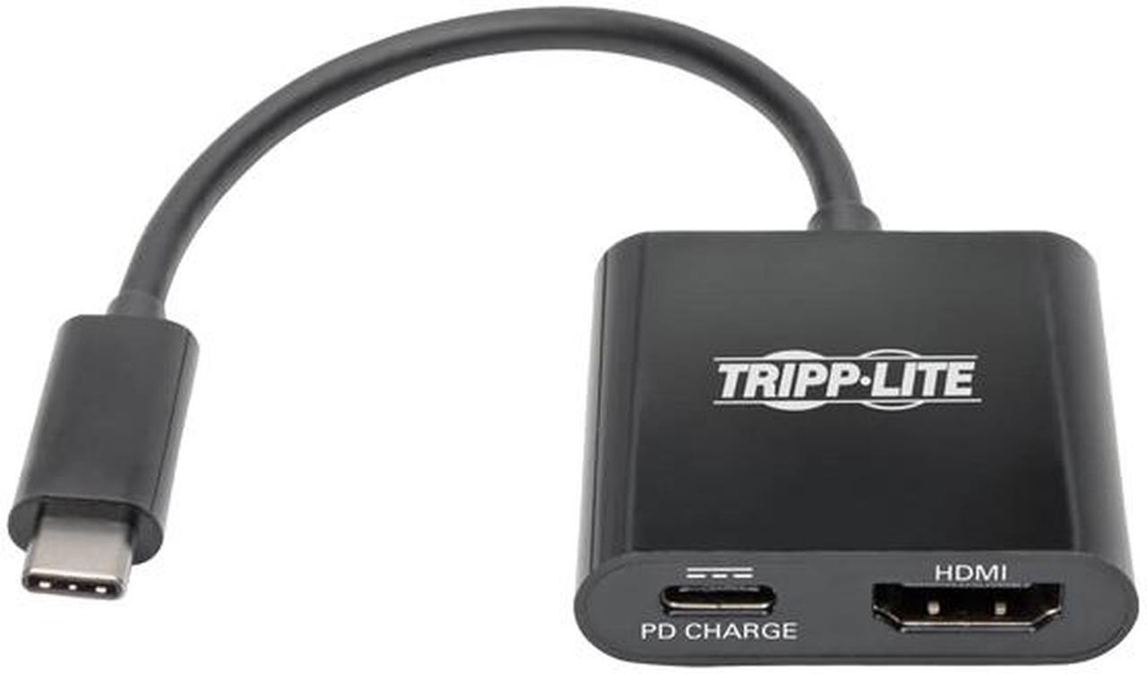 Alt view image 2 of 7 - Tripp Lite USB C to HDMI Adapter Converter w/ PD Charging 4K USB Type C (U444-06N-H4B-C)