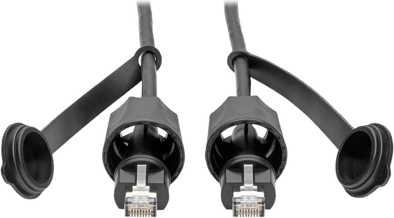 Main image of Tripp Lite Cat5e/Cat6 STP Patch Cable RJ45 CMX Outdoor Industrial IP67 23ft (N206-PC23-IND)