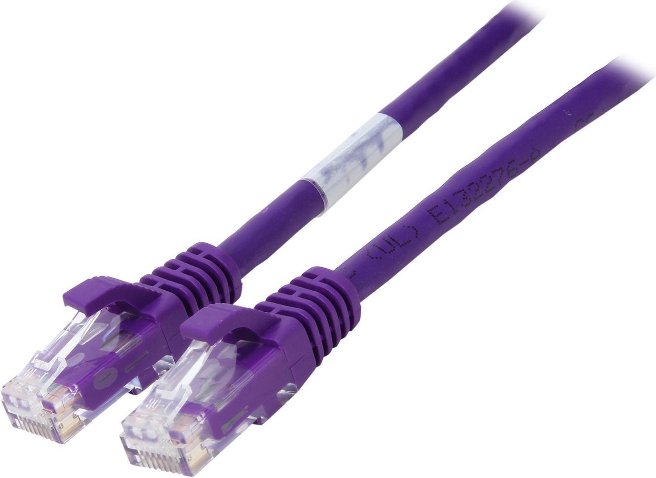 C2G 27802 Cat6 Cable - Snagless Unshielded Ethernet Network Patch Cable, Purple (7 Feet, 2.13 Meters)