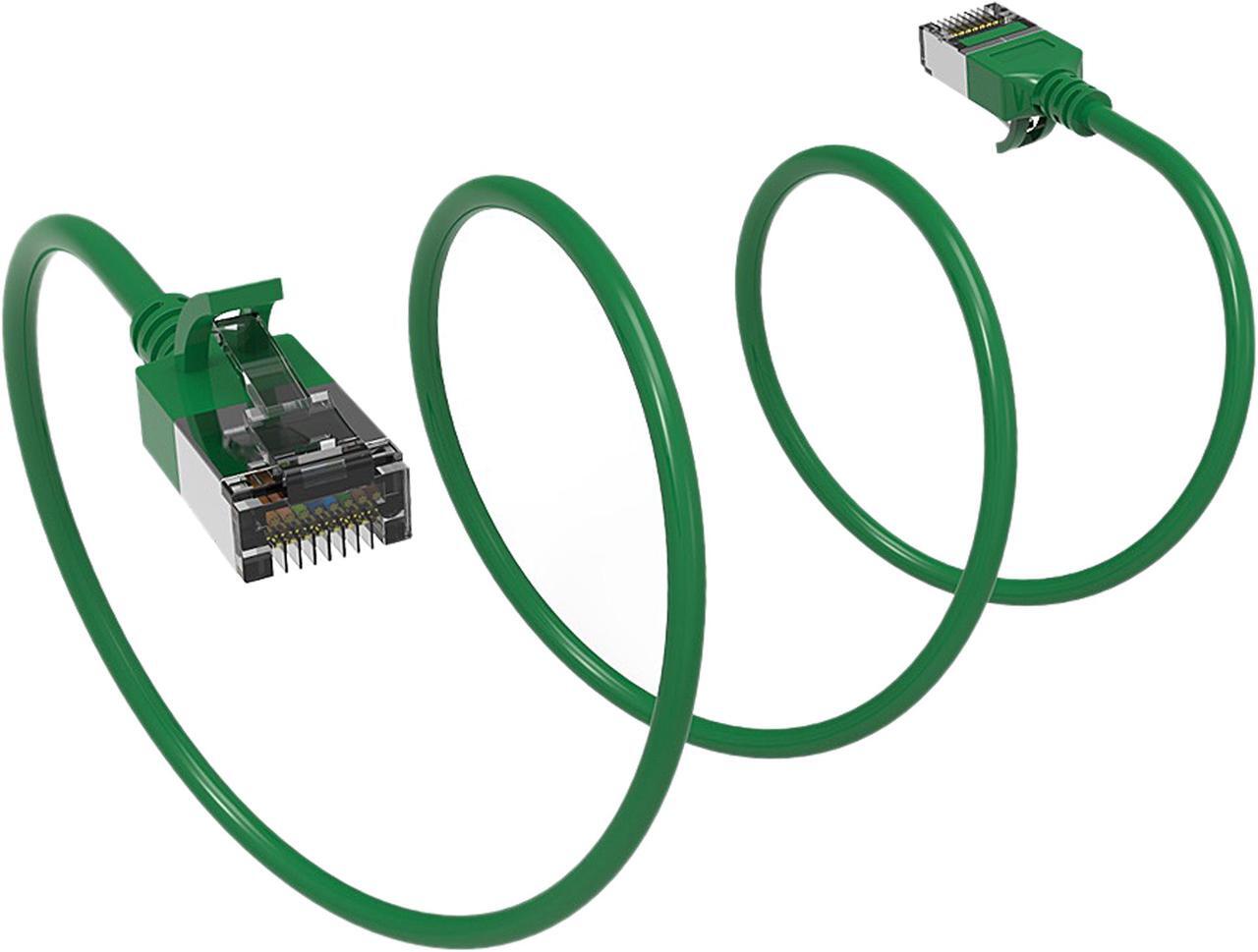 Alt view image 2 of 2 - Nippon Labs 60CAT8-0.5-30GN Cat8 Ethernet Cable 0.5 feet Cat.8 U/FTP Slim Ethernet Network Cable Green 30AWG – Latest 40Gbps 2000Mhz RJ45 Patch Cord