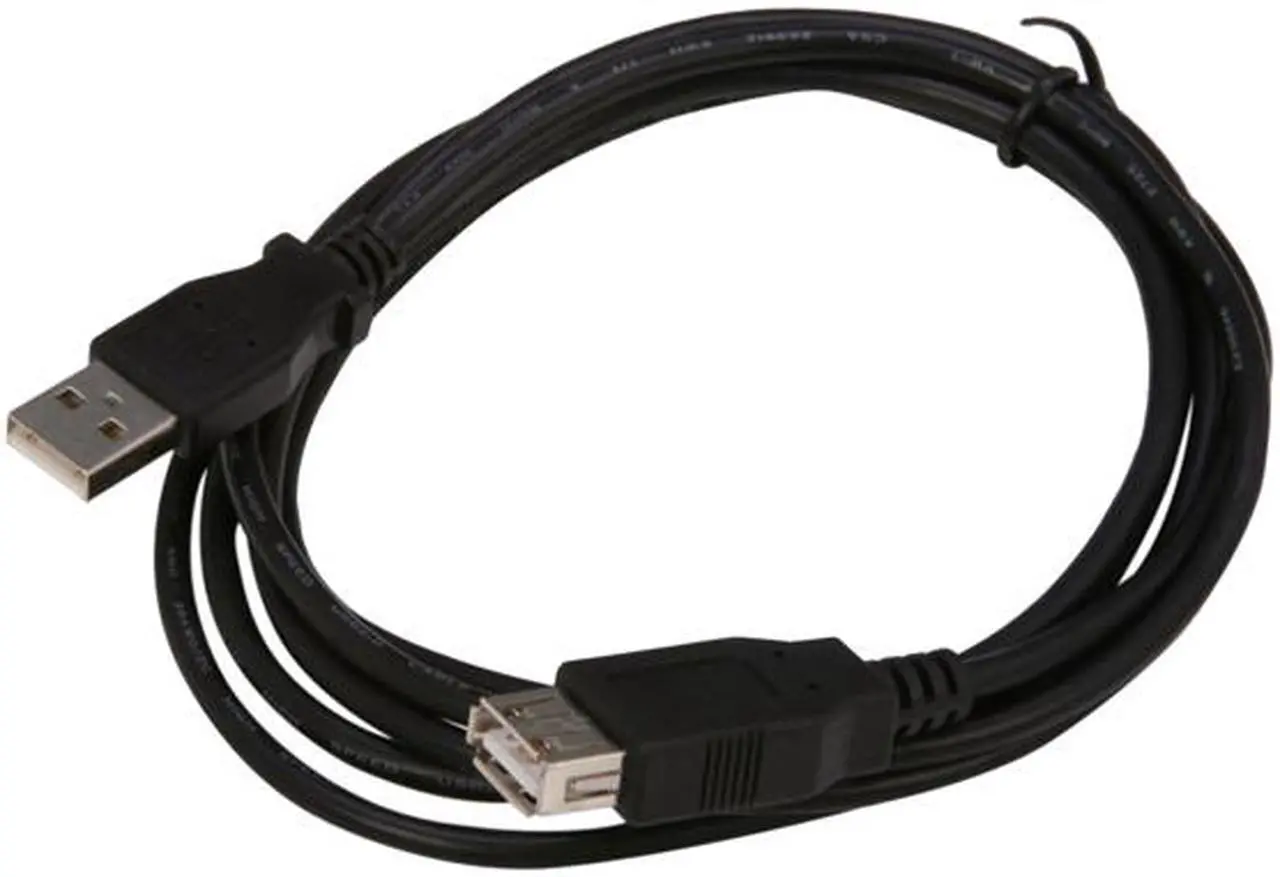 Alt view image 2 of 2 - Nippon Labs Black 3 ft. USB Cable A/Male to A/Female Extension USB 6ft Cable Model USB-3-MF-BK 3 feet