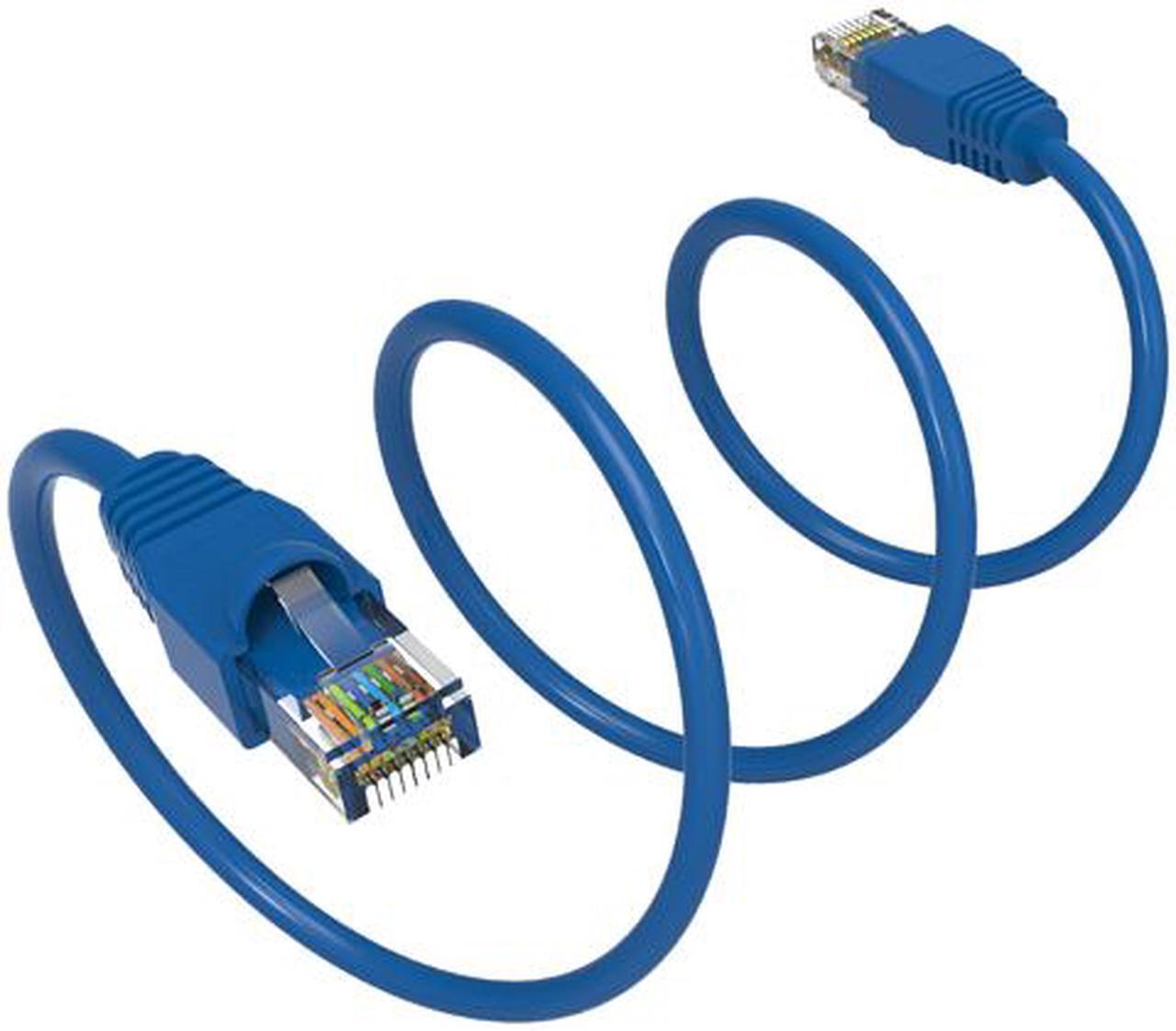 Alt view image 3 of 3 - Nippon Labs 15Ft Cat6A UTP Ethernet Network Booted Cable,24AWG 15 Feet Gigabit LAN Network Cable RJ45 High Speed Patch Cable, Blue, 60CAT6A-15BL