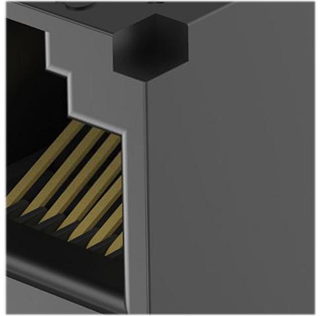 Alt view image 4 of 4 - Panduit CJ688TGBL-24 Mini-Com UTP RJ45 Cat 6 TG Jack Module, Black, 24-pack