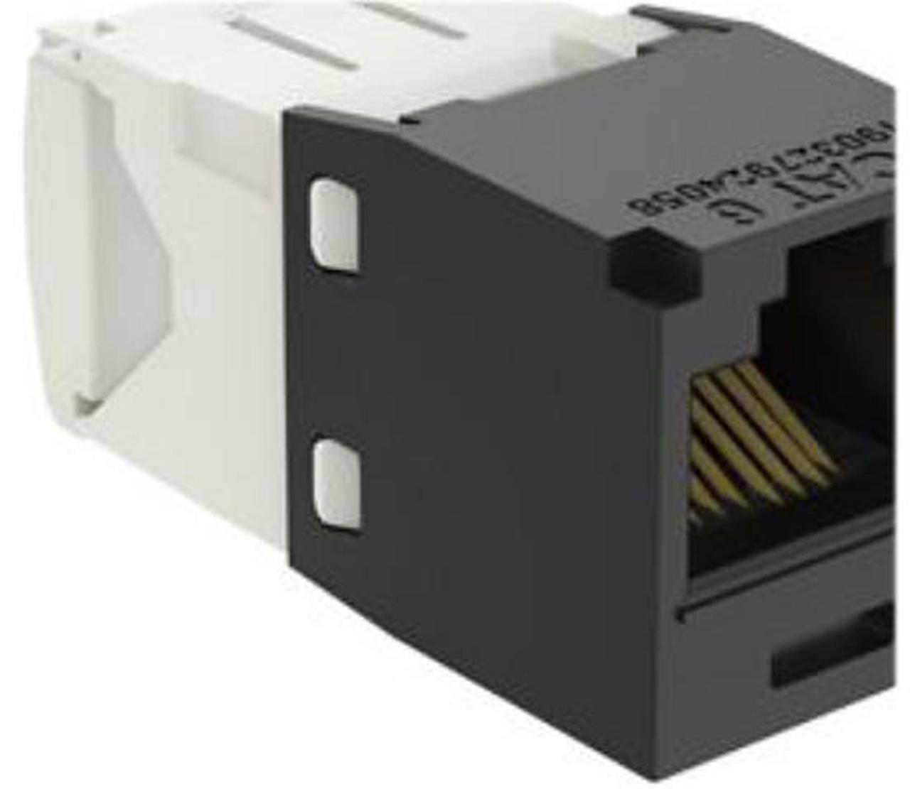 Alt view image 2 of 4 - Panduit CJ688TGBL-24 Mini-Com UTP RJ45 Cat 6 TG Jack Module, Black, 24-pack