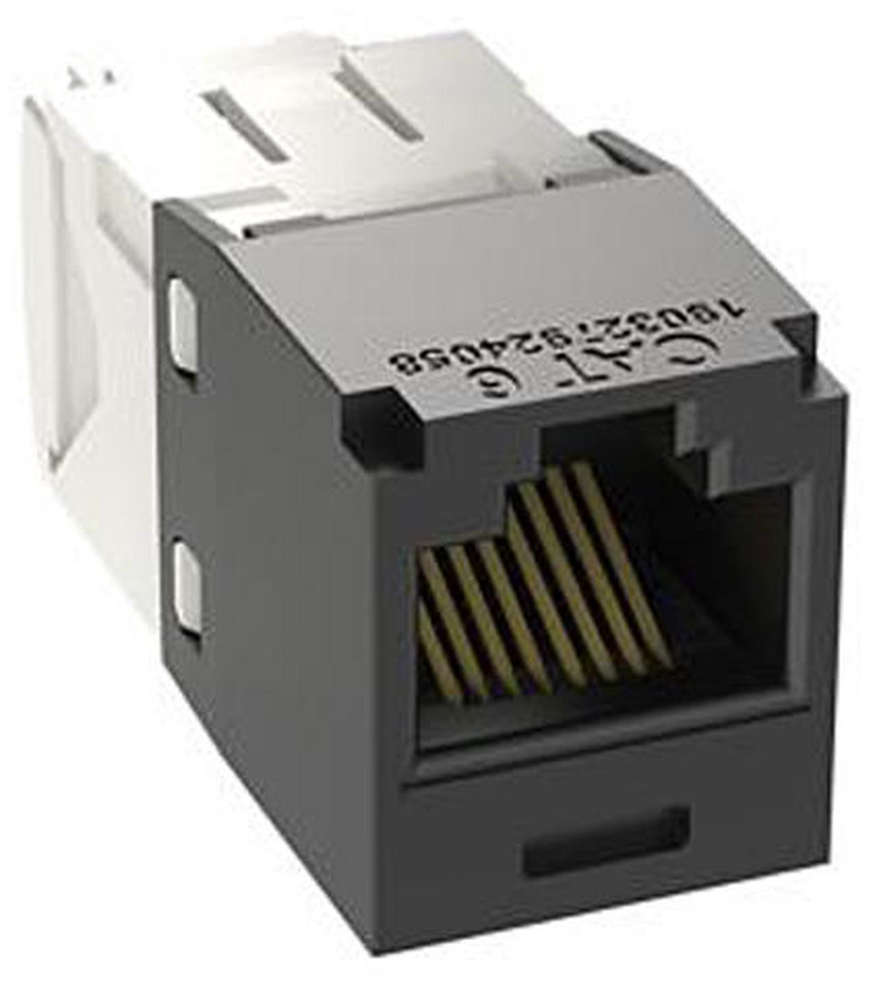 Main image of Panduit CJ688TGBL-24 Mini-Com UTP RJ45 Cat 6 TG Jack Module, Black, 24-pack