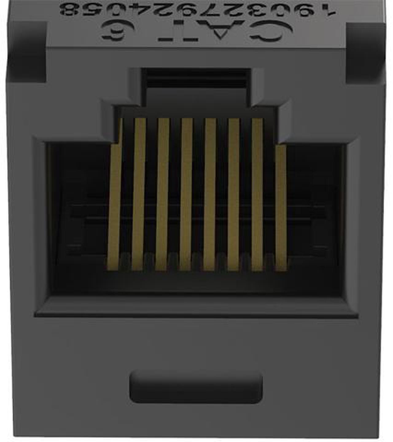 Alt view image 3 of 4 - Panduit CJ688TGBL-24 Mini-Com UTP RJ45 Cat 6 TG Jack Module, Black, 24-pack
