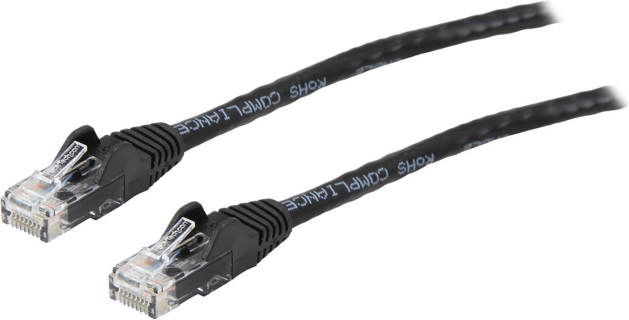 StarTech.com N6PATCH9BK 9 ft. Cat 6 Black Cat 6 Cables