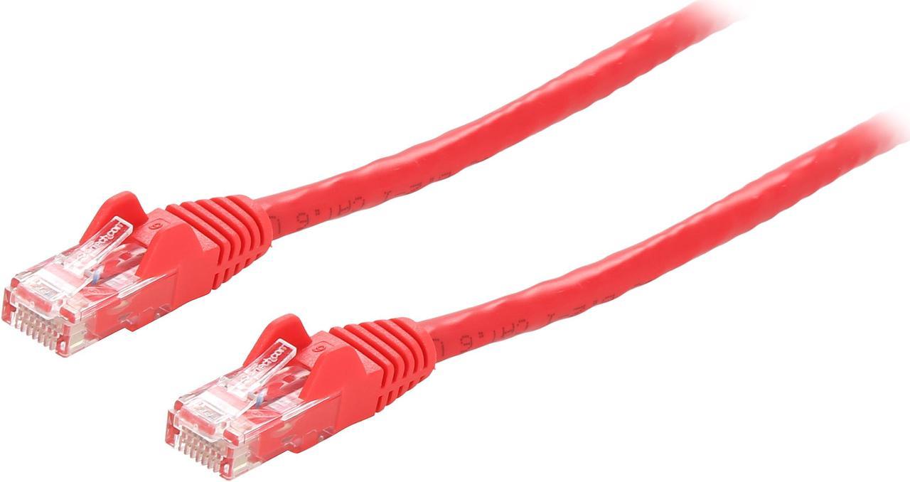 StarTech N6PATCH20RD StarTech.com Cat6 Patch Cable - 20 ft. - Red Ethernet Cable - Snagless RJ45 Cable - Ethernet Cord - Cat 6 Cable